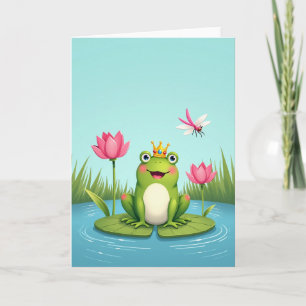Regal Frog Fathers Day Art Card