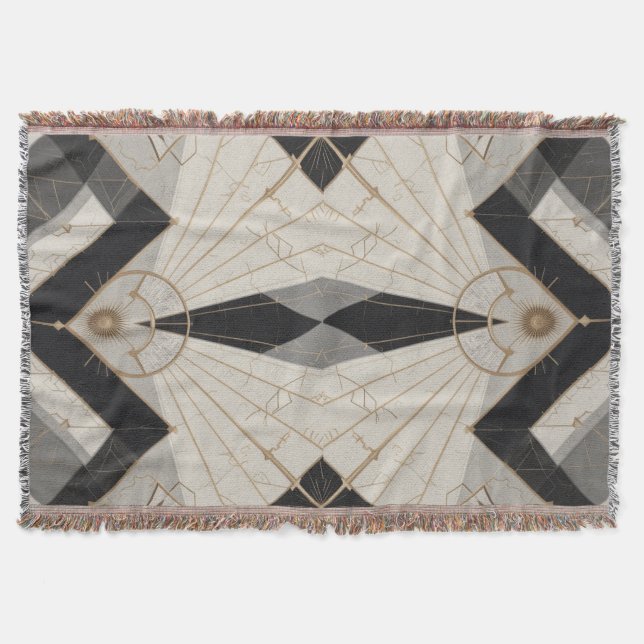 Regal Geometry Throw Blanket (Front)