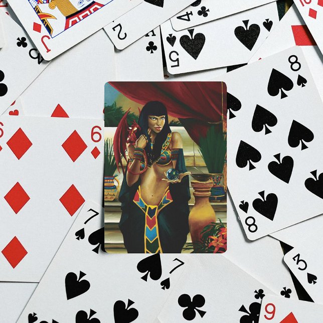 Regal Gold Ancient Egyptian Queen Mythology Playing Cards (Creator Uploaded)