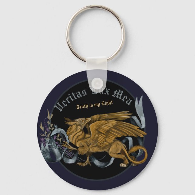 Regal Gold Gryphon Key Ring (Front)