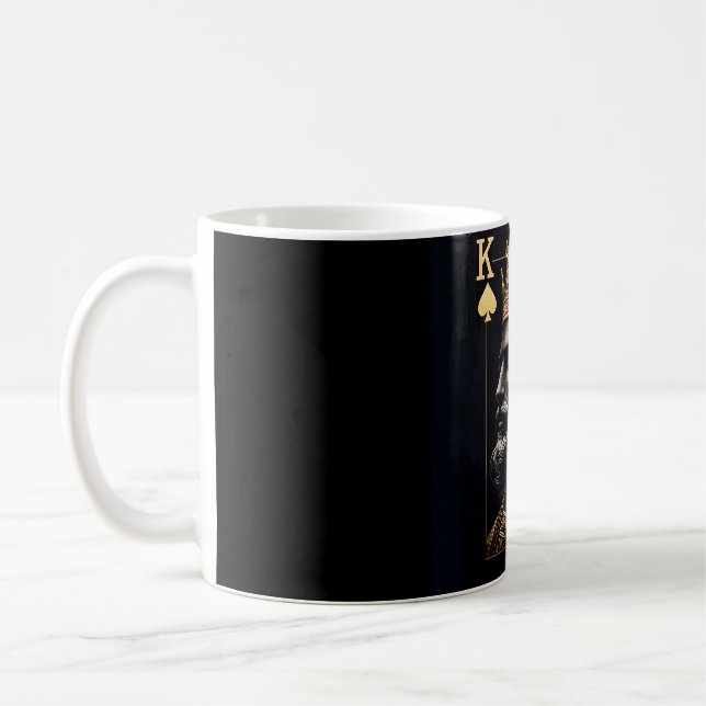 Regal Gold King of Spades Coffee Mug. Mug (Left)