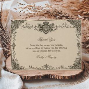 Regal Heraldic Artwork Celtic Thank You Card