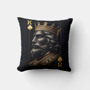 Regal King of Spades Cushion