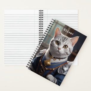 Regal Knight American Shorthair Cat Majestic Notebook