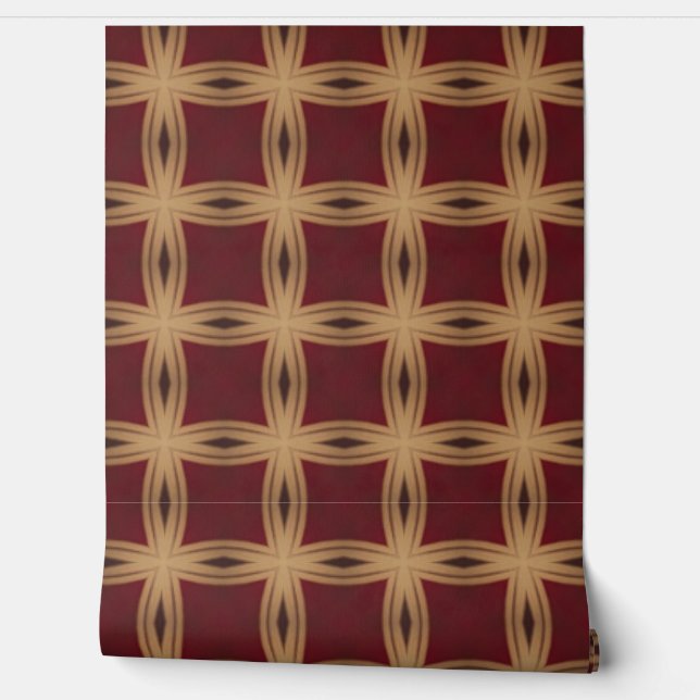 Regal Lattice Design Wallpaper (Unrolling)