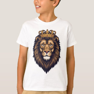 Regal Lion Crown Emblem T-Shirt