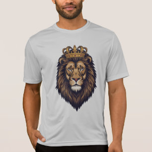 Regal Lion Crown Emblem T-Shirt