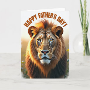Regal Lion Fathers Day Card