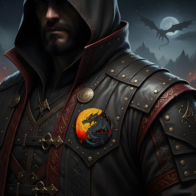 Regal Moonlit Dragon Button – Bold & Majestic (Creator Uploaded)