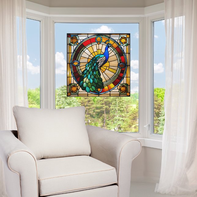 Regal Peacock Faux Stained Glass (Creator Uploaded)