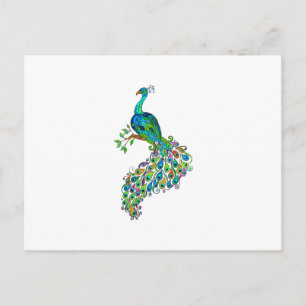 REGAL PEACOCK POSTCARD