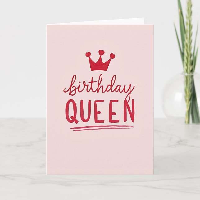 Regal Pink Birthday Card (Front)