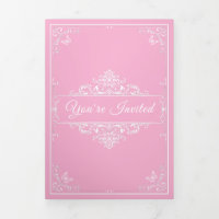 Regal Pink Quinceañera - Custom Photo Invitations