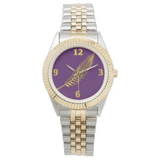 Regal Purple Golden Frond Watch