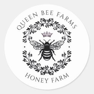 Regal Queen Bee Honey Farm Beekeeper Sticker