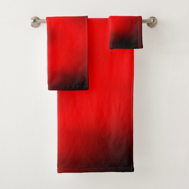 Regal Red Splash Bath Towel Set (Insitu)