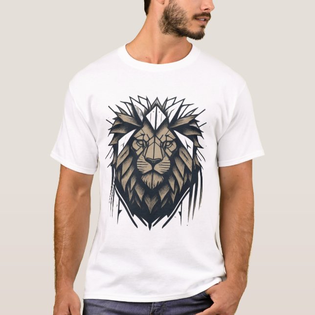 Regal Roar Apparel: Unleash Your Inner Lion T-Shirt (Front)