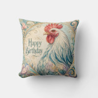 Regal Rooster Birthday Flourish