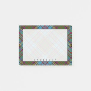 Regal Scottish Clan Anderson Tartan Post-it Notes