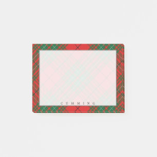 Regal Scottish Clan Cumming Tartan Post-it Notes