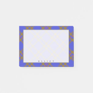 Regal Scottish Clan Elliot Tartan Post-it Notes