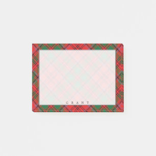 Regal Scottish Clan Grant Tartan Post-it Notes