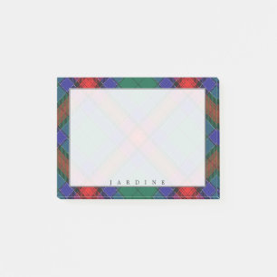 Regal Scottish Clan Jardine Tartan Post-it Notes