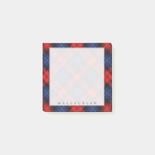 Regal Scottish Clan MacLachlan Tartan Post-it Notes