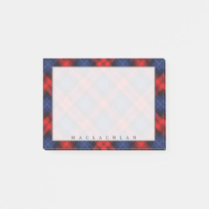 Regal Scottish Clan MacLachlan Tartan Post-it Notes