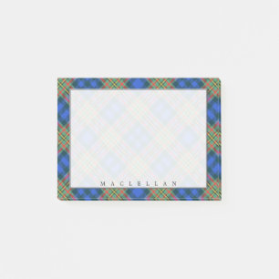Regal Scottish Clan MacLellan Tartan Post-it Notes