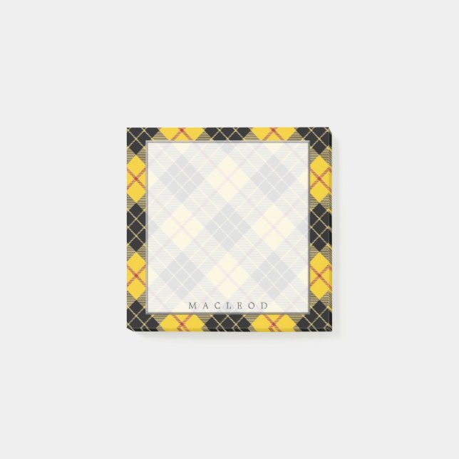 Regal Scottish Clan MacLeod of Lewis Tartan Post-it Notes (Front)