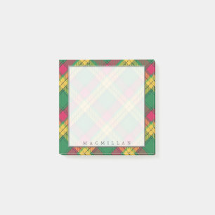 Regal Scottish Clan MacMillan Tartan Post-it Notes