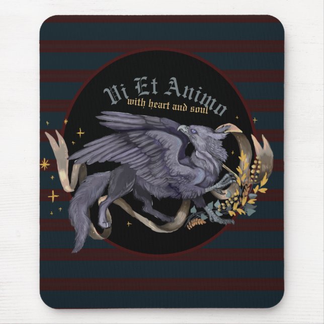Regal Silver Gryphon  Mouse Pad (Front)