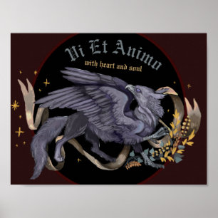 Regal Silver Gryphon Poster