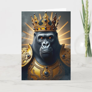 Regal Simian Birthday Card