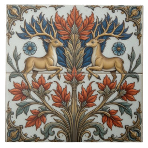Regal Stags of the Glade Tile