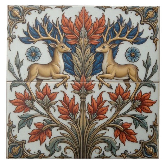 Regal Stags of the Glade Tile (Front)