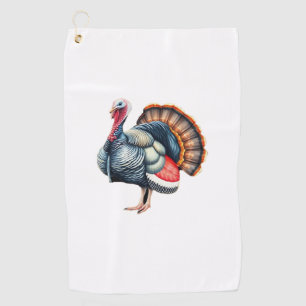 Regal Turkey Display Art Classic T-Shirt Golf Towel