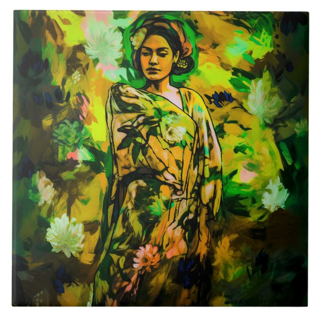 Regal Woman  Tile (Front)