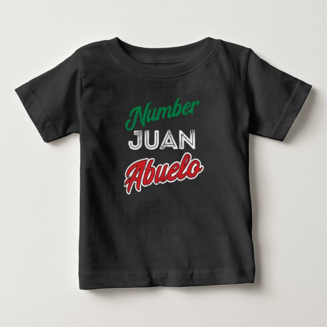 Regalo para Abuelo Mexican Grandpa Fathers Day Baby T-Shirt (Front)