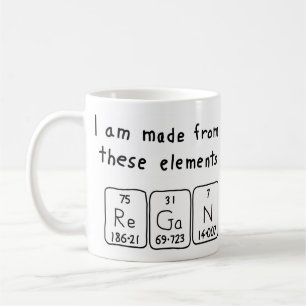 Regan periodic table name mug