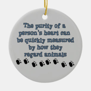 Regard Animals Ceramic Tree Decoration