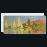 Regatta at Argenteuil by Claude Monet<br><div class="desc">Regatta at Argenteuil (1872) by Claude Monet is a vintage impressionism fine art nautical painting. You can see the reflection of the sailboats in the lake water. A maritime seascape with a yacht or boat race on a sunny summer season day. About the artist: Claude Monet (1840-1926) was a founder...</div>