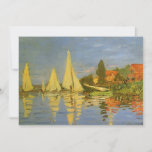 Regatta at Argenteuil by Claude Monet<br><div class="desc">Regatta at Argenteuil (1872) by Claude Monet is a vintage impressionism fine art nautical painting. You can see the reflection of the sailboats in the lake water. A maritime seascape with a yacht or boat race on a sunny summer season day. About the artist: Claude Monet (1840-1926) was a founder...</div>