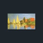 Regatta at Argenteuil by Claude Monet Canvas Print<br><div class="desc">Regatta at Argenteuil (1872) by Claude Monet is a vintage impressionism fine art nautical painting. You can see the reflection of the sailboats in the lake water. A maritime seascape with a yacht or boat race on a sunny summer season day. About the artist: Claude Monet (1840-1926) was a founder...</div>