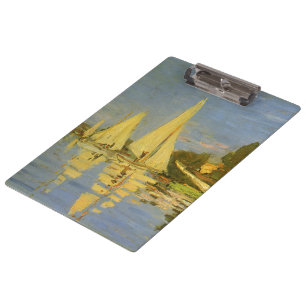 Regatta at Argenteuil by Claude Monet Clipboard