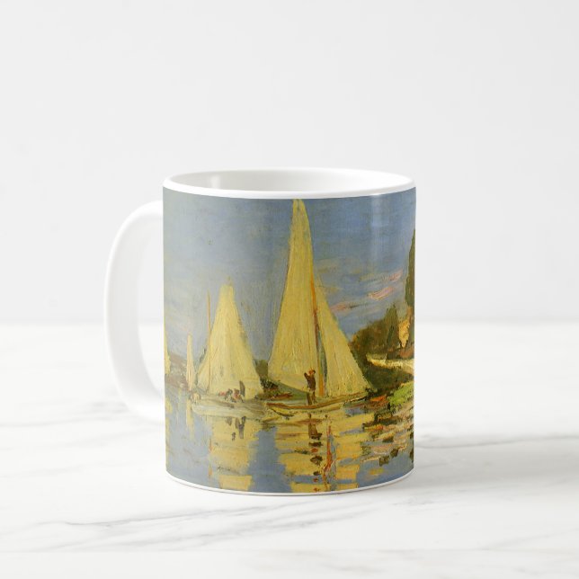 Regatta at Argenteuil by Claude Monet Coffee Mug (Front Left)