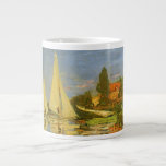 Regatta at Argenteuil by Claude Monet Large Coffee Mug<br><div class="desc">Regatta at Argenteuil (1872) by Claude Monet is a vintage impressionism fine art nautical painting. You can see the reflection of the sailboats in the lake water. A maritime seascape with a yacht or boat race on a sunny summer season day. About the artist: Claude Monet (1840-1926) was a founder...</div>