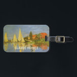Regatta at Argenteuil by Claude Monet Luggage Tag<br><div class="desc">Regatta at Argenteuil (1872) by Claude Monet is a vintage impressionism fine art nautical painting. You can see the reflection of the sailboats in the lake water. A maritime seascape with a yacht or boat race on a sunny summer season day. About the artist: Claude Monet (1840-1926) was a founder...</div>