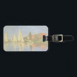 Regatta at Argenteuil by Claude Monet Luggage Tag<br><div class="desc">Regatta at Argenteuil (1872) by Claude Monet is a vintage impressionism fine art nautical painting. You can see the reflection of the sailboats in the lake water. A maritime seascape with a yacht or boat race on a sunny summer season day. About the artist: Claude Monet (1840-1926) was a founder...</div>
